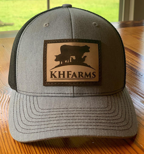 KHFarms Leather Patch Trucker Cap